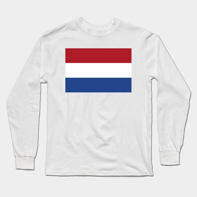 Flag of Netherlands Long Sleeve T-Shirt by COUNTRY FLAGS